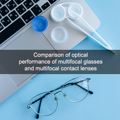 Comparison of optical performance of multifocal glasses and multifocal contact lenses